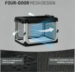 Portable Foldable Dog Car Travel Crate Kennel - Image 3