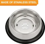 304 Stainless Steel Non-Spill Dog Water Bowl - Image 3